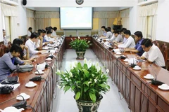 Quang cảnh buổi làm việc. (Ảnh: Hồng Giang/TTXVN)