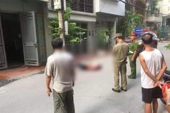 Hiện trường vụ án sát hại nữ sinh 19 tuổi, Sùng Thị M.L, quê ở Điện Biên, và Ngô Thị X. (Ảnh: TTXVN phát)