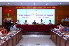 Quang cảnh buổi tọa đàm. (Ảnh: Vũ Sinh/TTXVN)