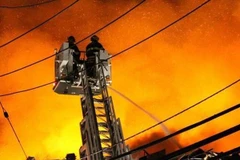 Quang cảnh một đám cháy. (Nguồn: geo.tv)