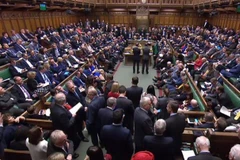Toàn cảnh phiên họp của Hạ viện Anh ở London, ngày 14/3/2019 (giờ địa phương). (Ảnh: AFP/TTXVN)