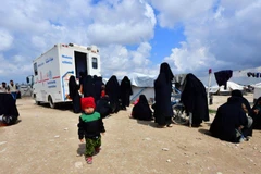 Bé gái 3 tuổi là con của một gia đình thánh chiến ở Syria. (Nguồn: AFP)