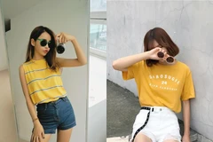 Tuyệt chiêu diện áo phông giúp phái đẹp cả tuần xinh tươi