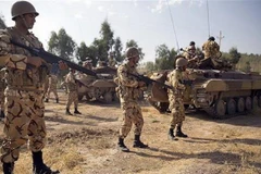 Các thành viên Lực lượng Vệ binh cách mạng Hồi giáo Iran (IRGC). (Ảnh: THX/TTXVN)