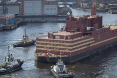 Nhà máy điện hạt nhân nổi Akademik Lomonosov của Nga. (Nguồn: Rosatom)