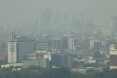 Khói mù ô nhiễm bao phủ Jakarta, Indonesia, ngày 24/7/2019. (Ảnh: AFP/TTXVN)
