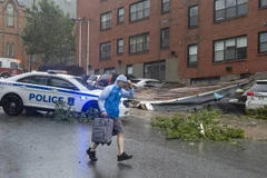 Quang cảnh bão Dorian đổ bộ vào Canada. (Nguồn: The Canadian Pres)