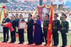 [Photo] Tỉnh Điện Biên tổ chức míttinh kỷ niệm những ngày lễ lớn