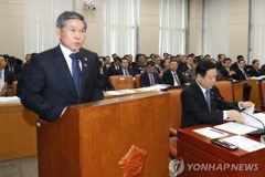 Bộ trưởng Quốc phòng Hàn Quốc Jeong Kyeong-doo phát biểu. (Nguồn: Yonhap)