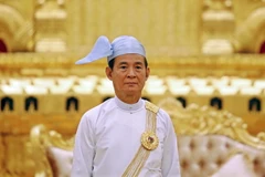 Tổng thống Myanmar U Win Myint tại một sự kiện ở Naypyidaw. (Ảnh: AFP/TTXVN)