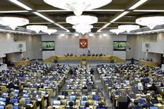 Toàn cảnh một phiên họp Thượng viện Nga ở Moskva. (Nguồn: AFP/TTXVN)