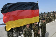 Binh sỹ Đức tham gia một cuộc tập trận chung của NATO. (Nguồn: AFP/TTXVN)