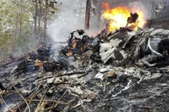 Hiện trường vụ tai nạn. (Nguồn: AP)