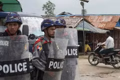 Cảnh sát Myanmar. (Nguồn: AFP) 