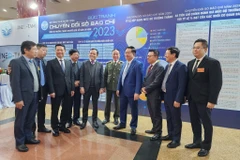 Các đại biểu dự hội nghị Báo chí Toàn quốc năm 2023 (Ảnh: Hoàng Hạnh/Vietnam+)