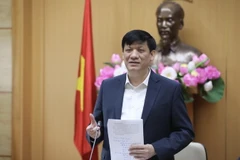 Bộ trưởng Bộ Y tế Nguyễn Thanh Long phát biểu. (Ảnh: Minh Quyết/TTXVN)