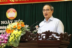 Ông Nguyễn Thiện Nhân phát biểu tại Ngày hội. (Ảnh: Thanh Thương/TTXVN)