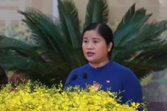 Phó Bí thư Tỉnh ủy, Chủ tịch UBND tỉnh Bình Phước Trần Tuệ Hiền. (Ảnh: Sỹ Tuyên/TTXVN)