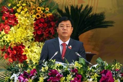 Ông Nguyễn Tiến Hải, Bí thư Tỉnh ủy khóa XV tái đắc cử chức danh Bí thư Tỉnh ủy Cà Mau khóa XVI. (Ảnh: Kim Há/TTXVN)