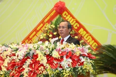 Ông Trần Văn Nam tái đắc cử Bí thư Tỉnh ủy Bình Dương khóa XI. (Ảnh: Dương Chí Tưởng/TTXVN)