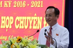 Ông Phạm Văn Thiều, tân Chủ tịch Ủy ban Nhân dân tỉnh Bạc Liêu, nhiệm kỳ 2016-2021. (Ảnh: Huỳnh Sử/TTXVN)