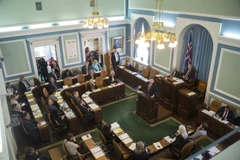 Toàn cảnh một phiên họp Quốc hội Iceland tại thủ đô Reykjavik. (Ảnh: AFP/TTXVN)