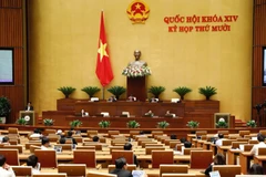 Quang cảnh phiên họp ngày 24/10. (Ảnh: Dương Giang/TTXVN)