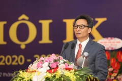 Phó Thủ tướng Chính phủ Vũ Đức Đam phát biểu chỉ đạo đại hội. (Ảnh: Thanh Tùng/TTXVN)