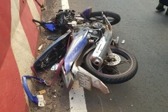 Hiện trường vụ tai nạn. (Ảnh: Đậu Tất Thành/TTXVN)