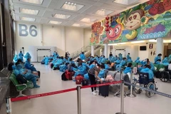 Công dân Việt Nam tại Đài Loan. (Ảnh: TTXVN phát)