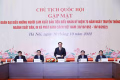 Chủ tịch Quốc hội Vương Đình Huệ phát biểu. (Ảnh: Doãn Tấn/TTXVN)