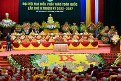 Quang cảnh lễ bế mạc đại hội. (Ảnh: Minh Đức/TTXVN)