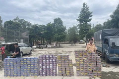 Tang vật vụ án. (Ảnh: TTXVN phát)