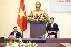 Ủy viên Bộ Chính trị, Bí thư Đảng đoàn Quốc hội, Chủ tịch Quốc hội Vương Đình Huệ và Ủy viên Bộ Chính trị, Bí thư Ban Cán sự Đảng Chính phủ, Thủ tướng Chính phủ Phạm Minh Chính chủ trì Hội nghị Đảng đoàn Quốc hội với Ban Cán sự đảng Chính phủ về Kỳ họp th