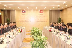 Quang cảnh hội đàm. (Ảnh: Phương Hoa/TTXVN)