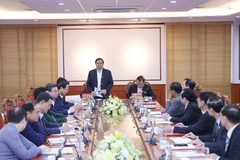 Thủ tướng Phạm Minh Chính phát biểu tại buổi làm việc với Ban Thường vụ Hội Cựu chiến binh Việt Nam. (Ảnh: Dương Giang/TTXVN)