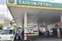 Cửa hàng kinh doanh xăng dầu Saigon Petro trên đường Lý Thái Tổ, quận 10, Thành phố Hồ Chí Minh. (Nguồn: TTXVN)