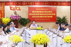 Chủ tịch Quốc hội Vương Đình Huệ phát biểu. (Ảnh: Doãn Tấn/TTXVN)