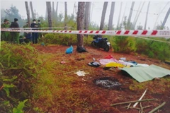 Hiện trường vụ án. (Ảnh: TTXVN phát)