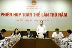 Phó Chủ tịch Thường trực Quốc hội Trần Thanh Mẫn phát biểu. (Ảnh: An Đăng/TTXVN)