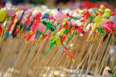 Mẫu mới và mẫu cũ mang lại nhiều sự lựa chọn cho khách hàng. (Ảnh: Khánh Hòa/TTXVN)