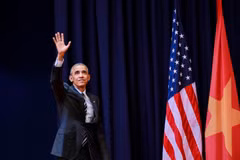 Những hình ảnh ấn tượng nhất của Tổng thống Obama trong 3 ngày ở Việt Nam. (Ảnh: Minh Sơn/Vietnam+)