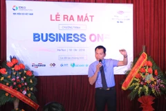 Ông Ngô Minh Tuấn, Chủ tịch Học viện CEO Việt Nam cho biết: BUSINESS ONE là thành quả của 7 năm ấp ủ của ông. (Ảnh: PV/Vietnam+)