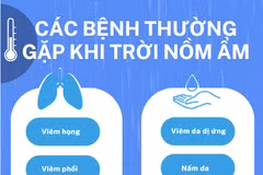 Các căn bệnh thường gặp trong điều kiện thời tiết nồm ẩm