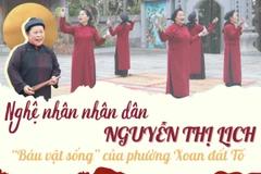 Nghệ nhân nhân dân Nguyễn Thị Lịch: “Báu vật sống” của phường Xoan đất Tổ