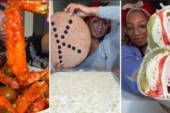 Kieanna, một nhà sáng tạo nội dung mukbang với hơn 1 triệu người theo dõi trên TikTok. (Nguồn: CNN)