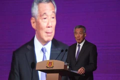 Thủ tướng Singapore Lý Hiển Long phát biểu tại Singapore, tháng 11/2018. (Ảnh: AFP/ TTXVN)