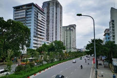 Đường Trần Duy Hưng (Hà Nội). (Ảnh: Thành Đạt/TTXVN)