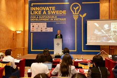 Quang cảnh buổi lễ. (Ảnh: Trần Việt/TTXVN)