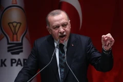 Tổng thống Thổ Nhĩ Kỳ Recep Tayyip Erdogan. (Ảnh: AFP/TTXVN)